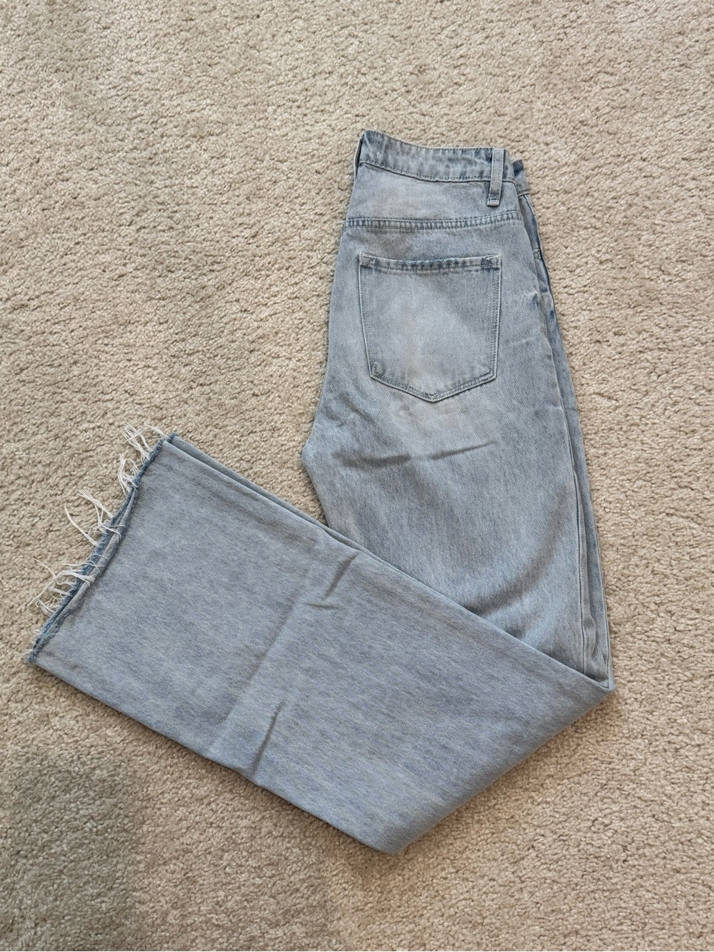 🔹 VERVET Los Angeles Distressed Wide Leg Jeans – Size 26 - Picture 5 of 8